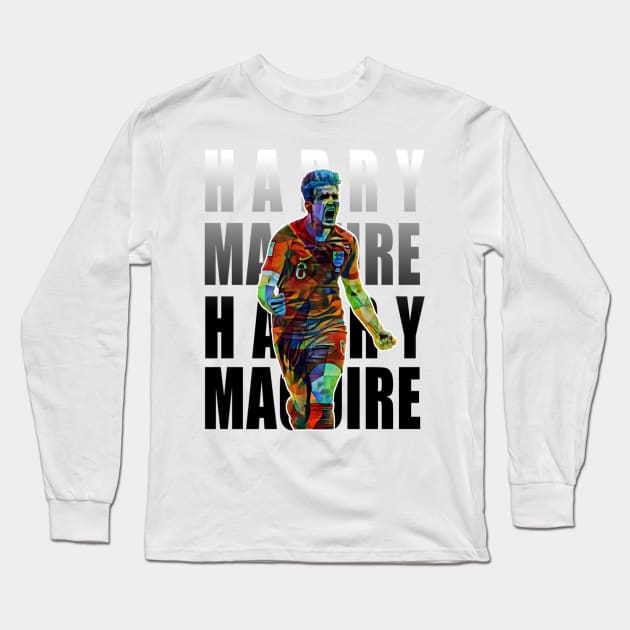 Harry Maguire Long Sleeve T-Shirt by Chaska Store